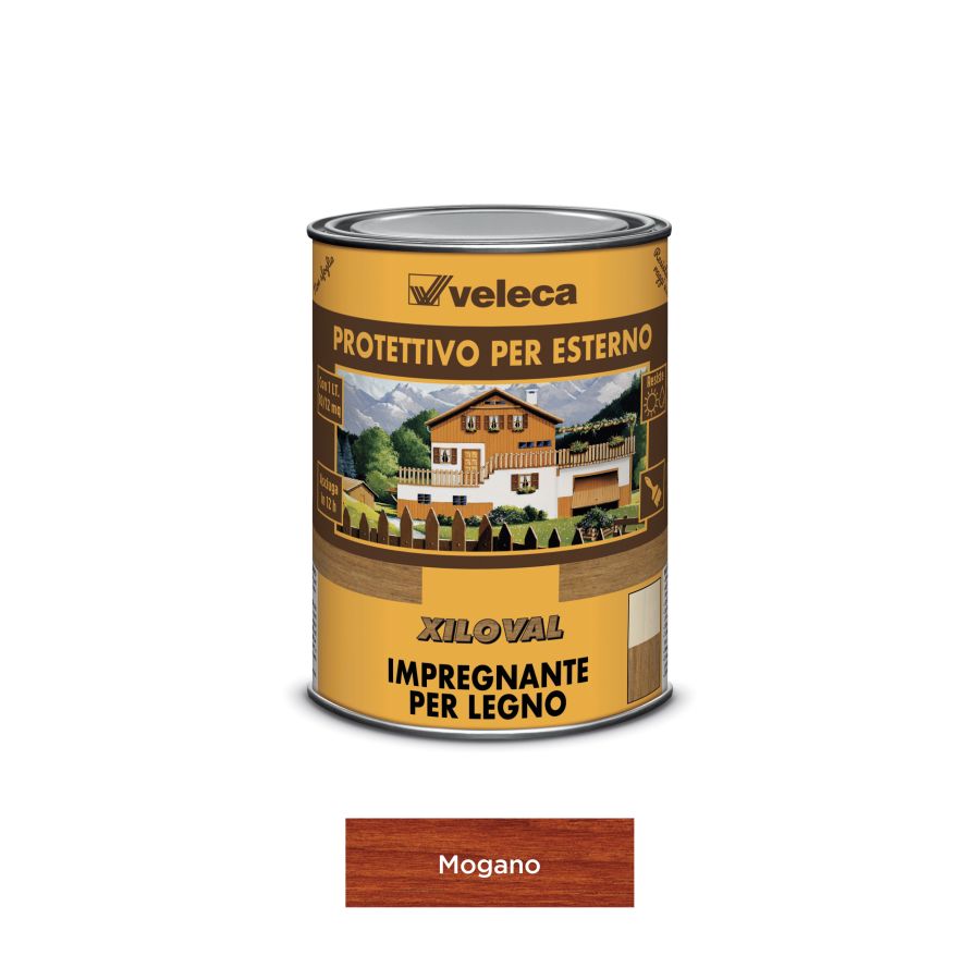 IMPREGNANTE PROTETTIVO PER LEGNO MOGANO 1LT XILOVAL