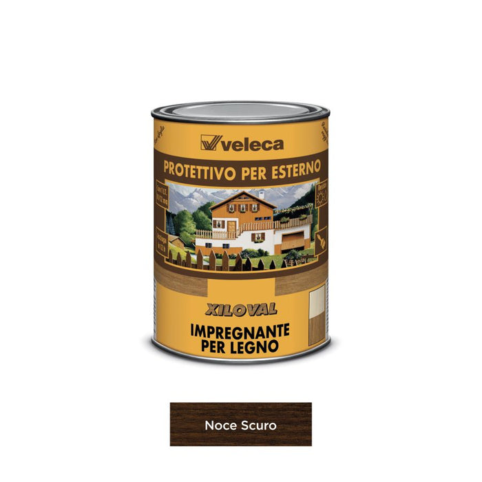 IMPREGNANTE PROTETTIVO PER LEGNO NOCE SCURO 1LT XILOVAL