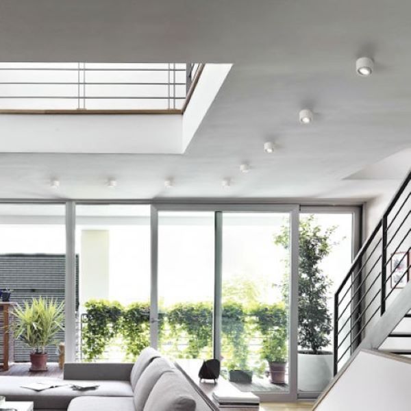 SPOT DA SOFFITTO BIANCO ORIENTABILE A LED ANZIO FABAS