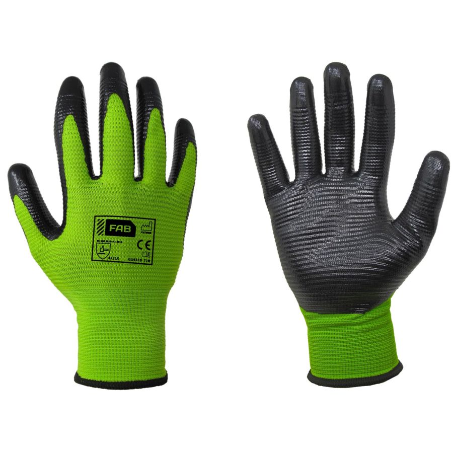 GUANTO DA LAVORO IN POLIESTERE NBR KRINKLE TG10