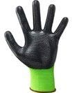 GUANTO DA LAVORO IN POLIESTERE NBR KRINKLE NERO/VERDE TG 8