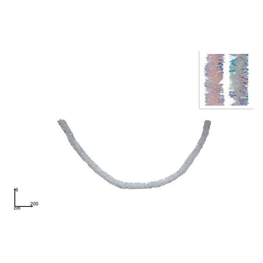 FESTONE ADDOBBO RAINBOW 8CM X 2MT 5PLY DISPLAY 2 ASSORTITI PREZZO CAD UNO