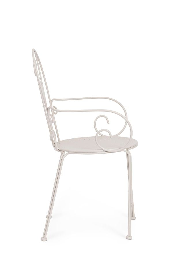 SEDIA CON BRACCIOLI ETIENNE DA ESTERNO GRIZ BIZZOTTO