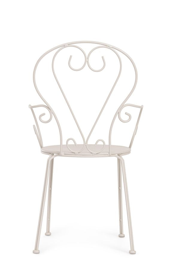 SEDIA CON BRACCIOLI ETIENNE DA ESTERNO GRIZ BIZZOTTO