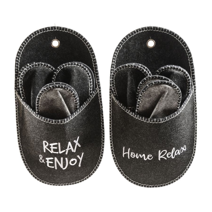 CIABATTONA PANNOLENCI CON 3 PAIA PANTOFOLE 49X26CM PREZZO CAD UNO