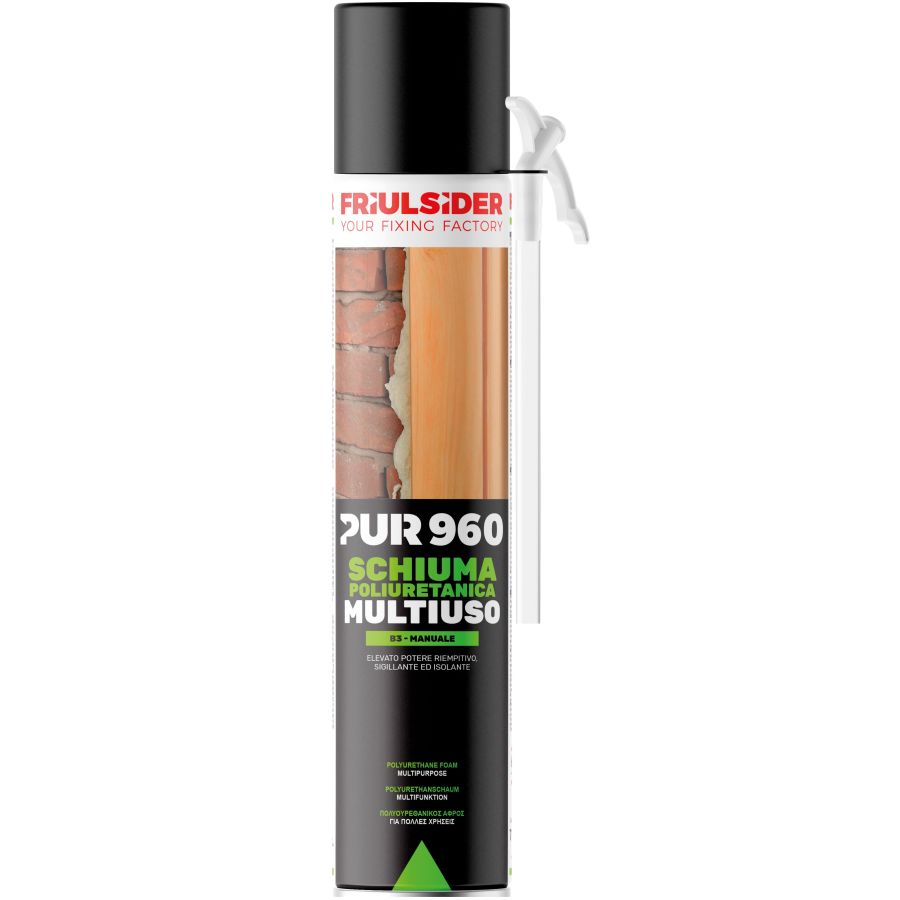 SCHIUMA POLIURETANICA B3 MANUALE PACCO DOPPIO 750 ML