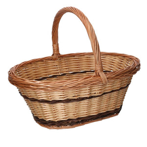 CESTO VIMINI NATURALE OVALE 42X30X16H CM