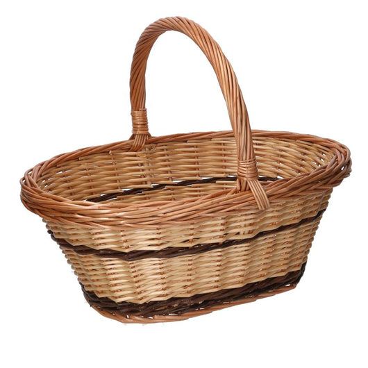 CESTO VIMINI NATURALE OVALE 42X30X16H CM