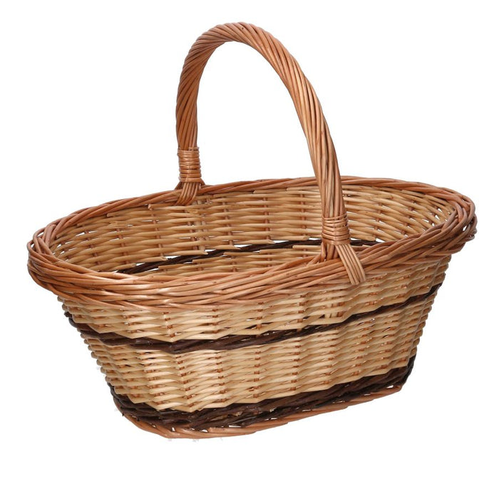 CESTO VIMINI NATURALE OVALE 42X30X16H CM