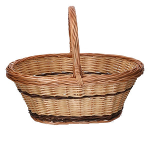 CESTO VIMINI NATURALE OVALE 42X30X16H CM