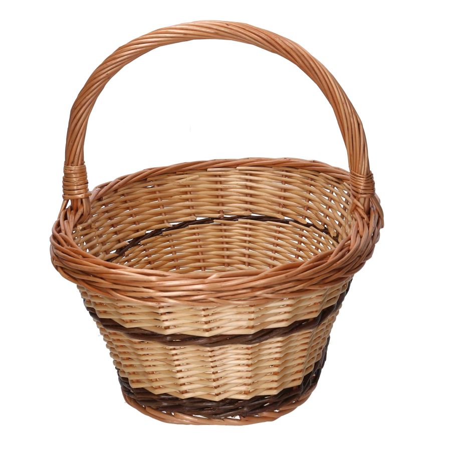 CESTO VIMINI NATURALE OVALE 42X30X16H CM