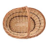 CESTO VIMINI NATURALE OVALE 42X30X16H CM