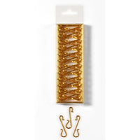 GANCETTI IN PLASTICA ORO 72 PZ 4 CM