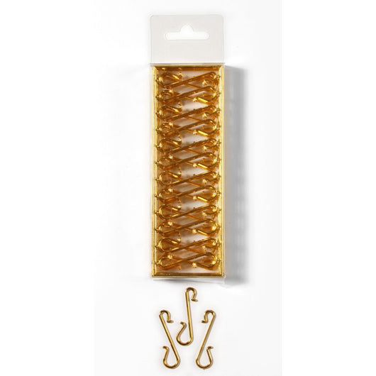 GANCETTI IN PLASTICA ORO 72 PZ 4 CM