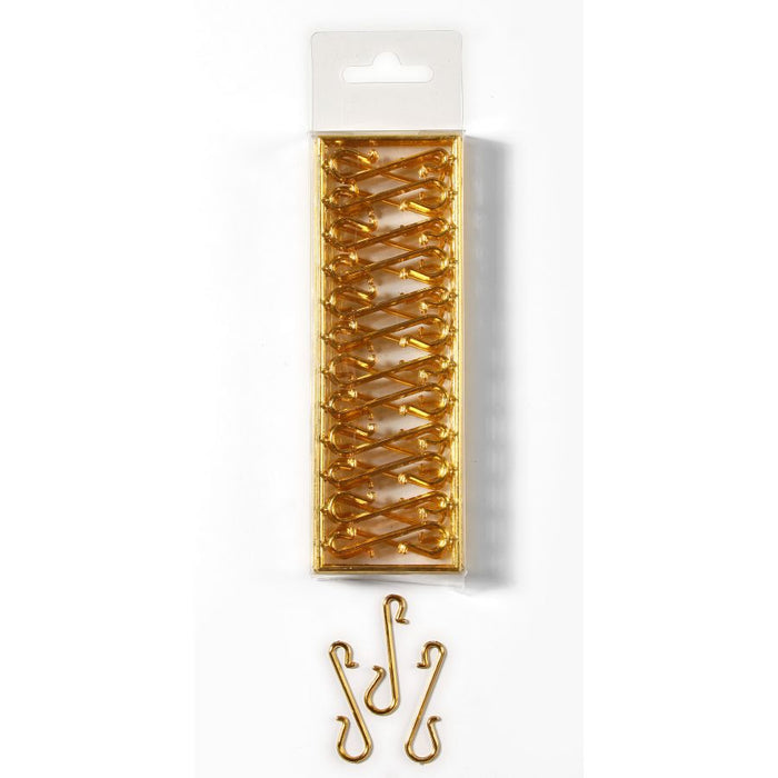 GANCETTI IN PLASTICA ORO 72 PZ 4 CM