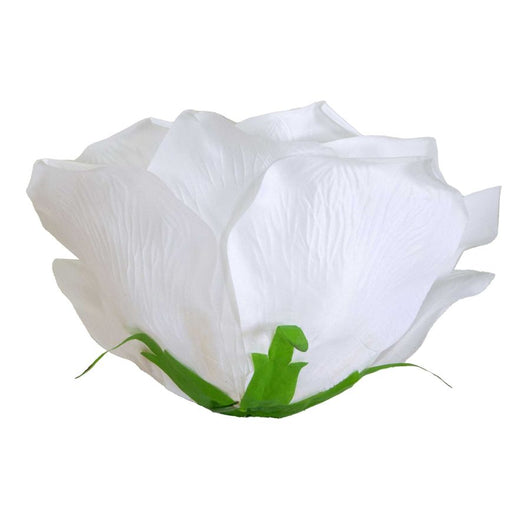 FIORE TESSUTO ROSA BIANCO DIAM 45X25H CM