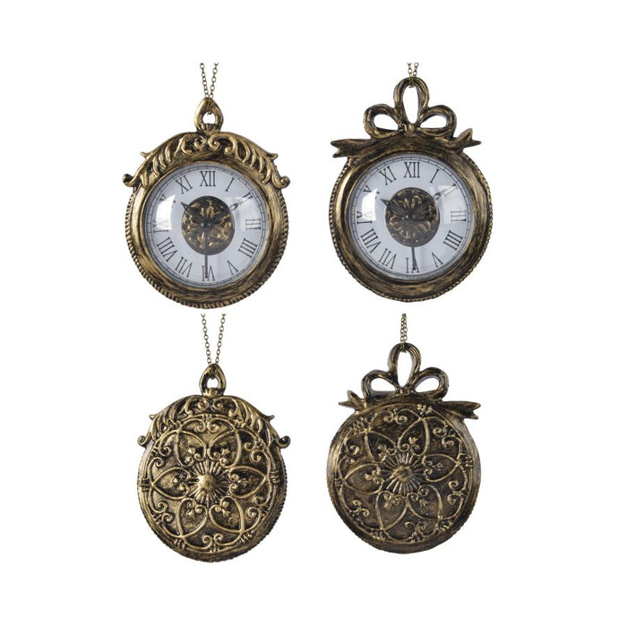 PALLINA OROLOGIO CON GANCIO IN FERRO D'OTTONE