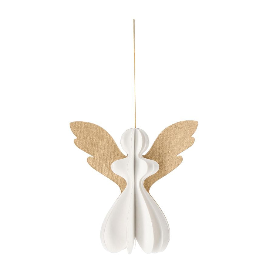 PENDAGLIO DALILA ANGELO BIANCO E ORO H13