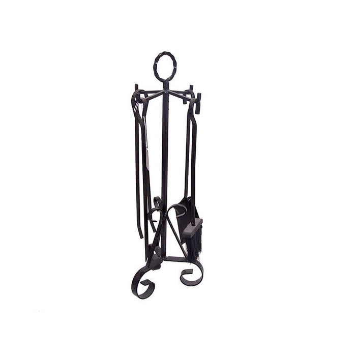 ACCESSORI CAMINO TRESPOLO ANELLO PALETTA MOLLA SCOPINO H57CM