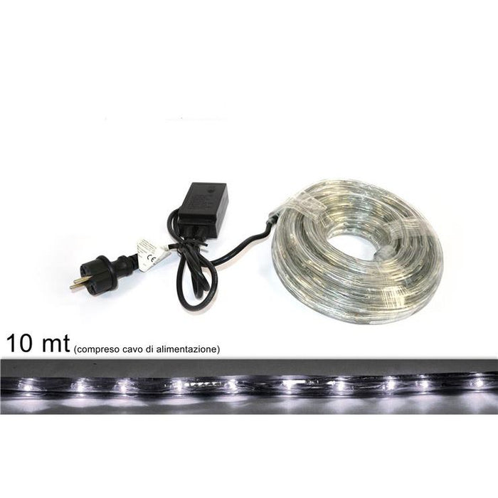 TUBO LED 10 MT 3 VIE BIANCO FREDDO