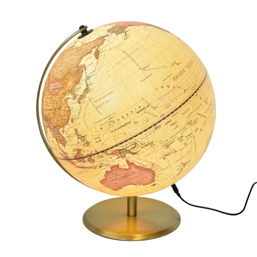 MAPPAMONDO CON LUCE LED 31X30X37H CM