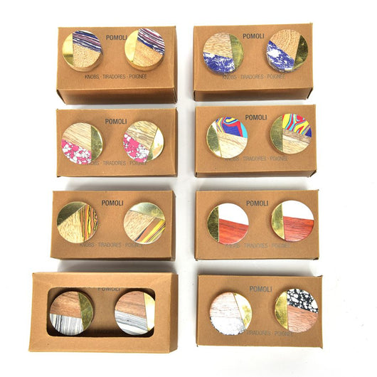 SET 2 POMOLI IN LEGNO E RESINA 4X6,5 ASSORTITI PREZZO A COPPIA CAD UNO