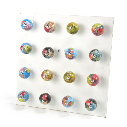 POMOLO MONDO IN LEGNO COLORI ASSORTITI PREZZO CAD UNO