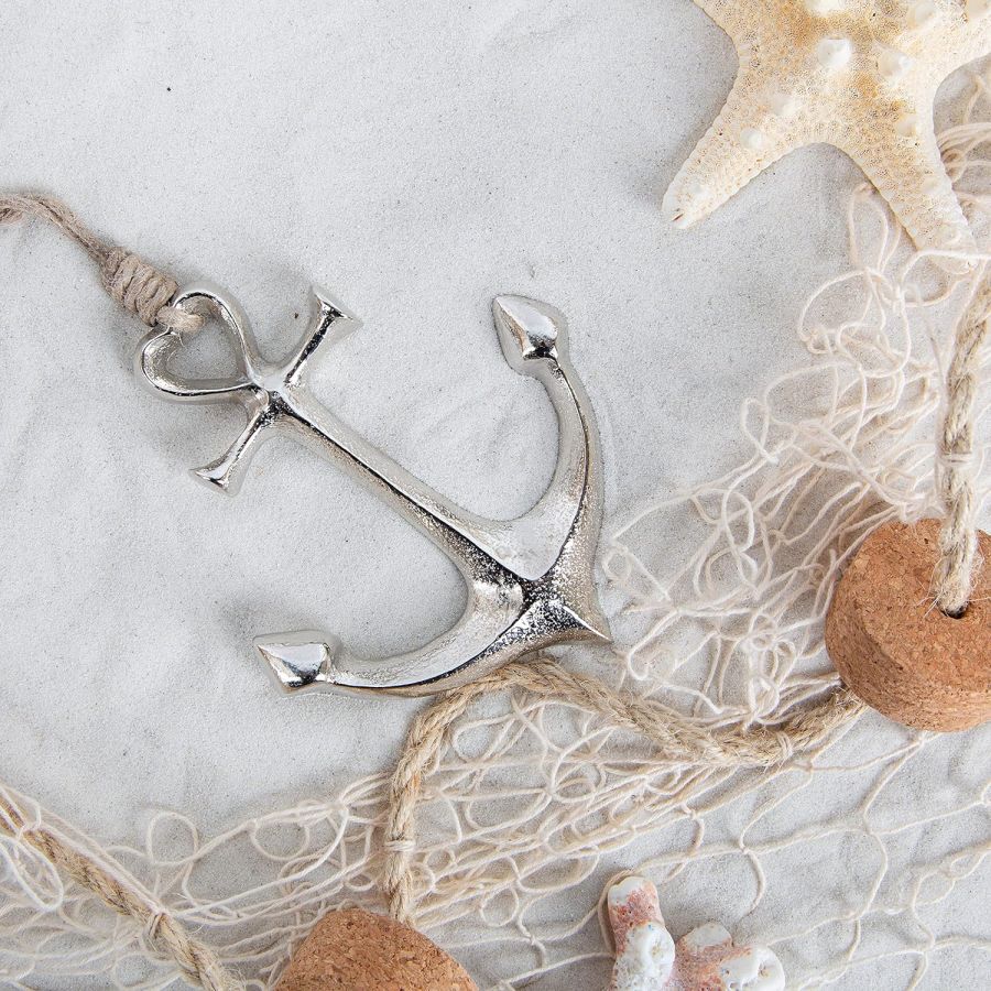 ANCORA DA APPENDERE IN ALLUMINIO ORO 19X1X22,5CM