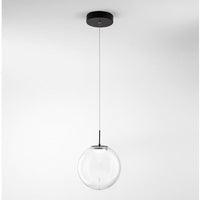 LAMPADARIO SOSPENSIONE TRASPARENTE CON GOCCIA A LED 14W ARIEL FABAS