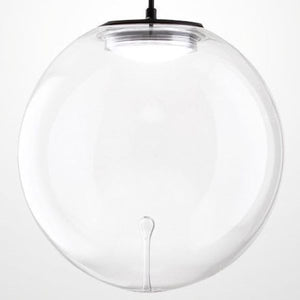 LAMPADARIO SOSPENSIONE TRASPARENTE CON GOCCIA A LED 14W ARIEL FABAS