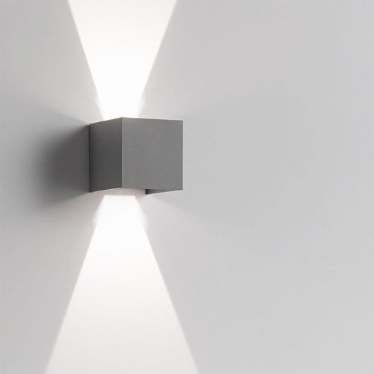 APPLIQUE PARETE CUBO DA ESTERNO A LED 16W 3000K ANTRACITE HOTSHOT AFFRALUX