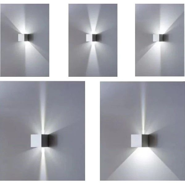 APPLIQUE PARETE CUBO DA ESTERNO A LED 16W 4000K CORTEN HOTSHOT AFFRALUX