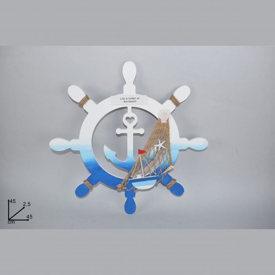 APPENDINO TIMONE LEGNO MARINE C/CONCHIGLIE CM45