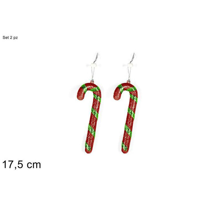 DECORAZIONE DA APPENDERE A FORMA DI  BASTONCINI SET DA 2 PZ CANDY