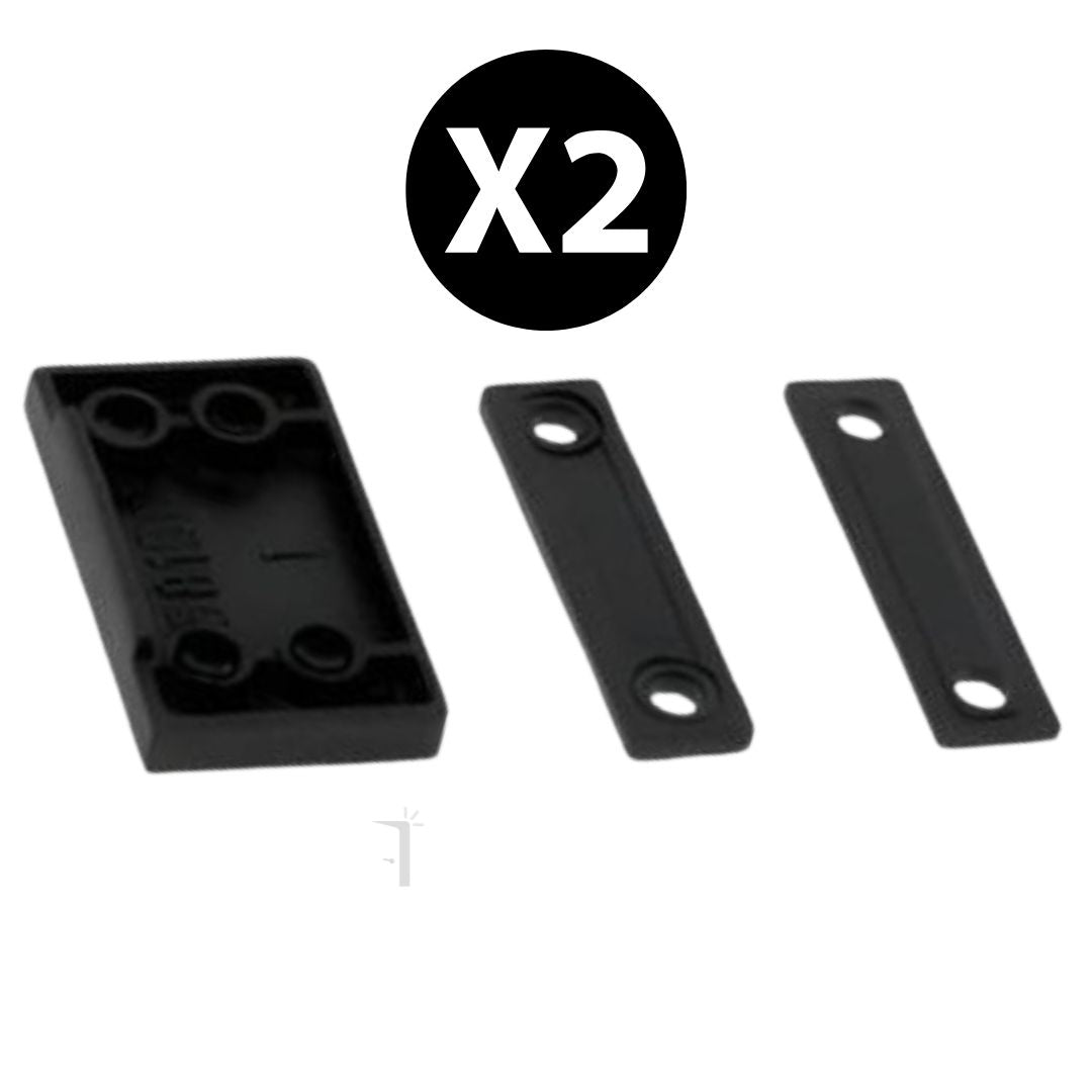 Coppia cerniere per scuretto ante in alluminio Vania Master nero alta resistenza