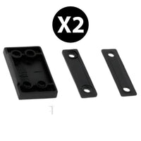 Coppia cerniere per scuretto ante in alluminio Vania Master nero alta resistenza