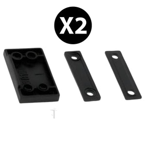 Coppia cerniere per scuretto ante in alluminio Vania Master nero alta resistenza