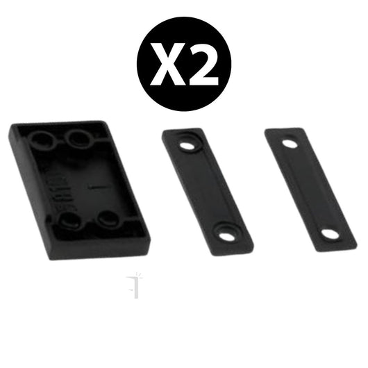 Coppia cerniere per scuretto ante in alluminio Vania Master nero alta resistenza