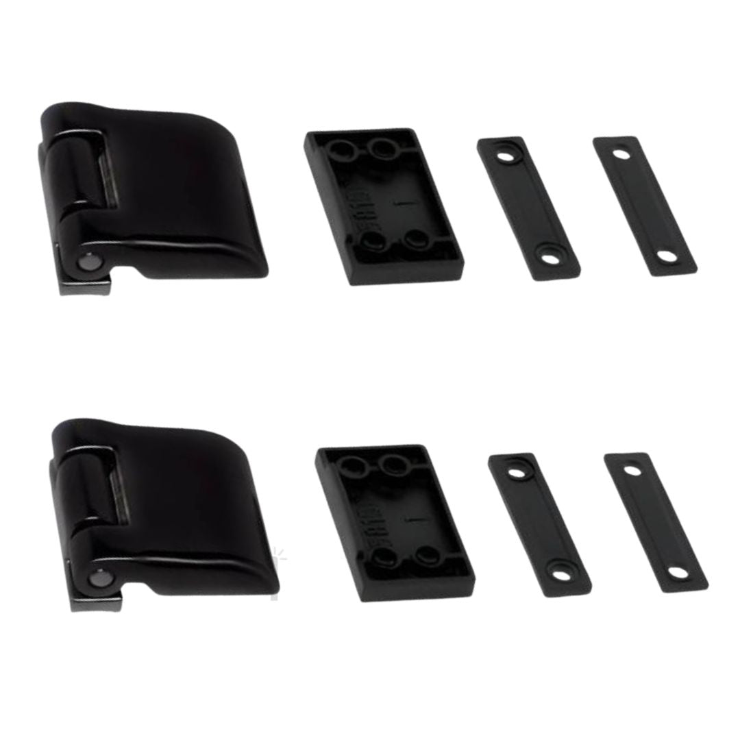 Coppia cerniere per scuretto ante in alluminio Vania Master nero alta resistenza