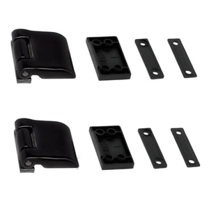 Coppia cerniere per scuretto ante in alluminio Vania Master nero alta resistenza