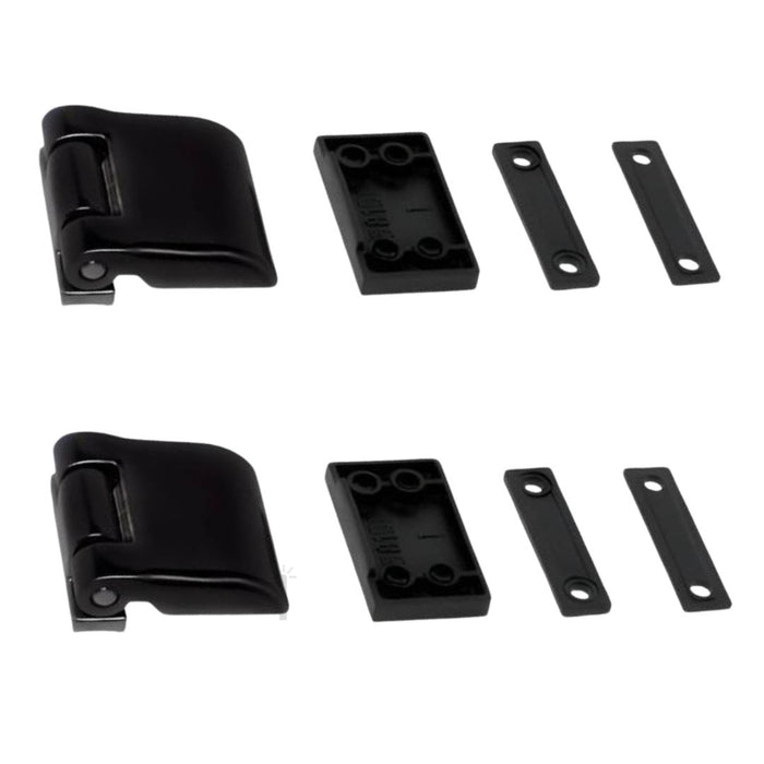 Coppia cerniere per scuretto ante in alluminio Vania Master nero alta resistenza