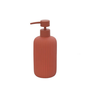 DISPENSER SAPONE COLOR ROSSO MATTONE.