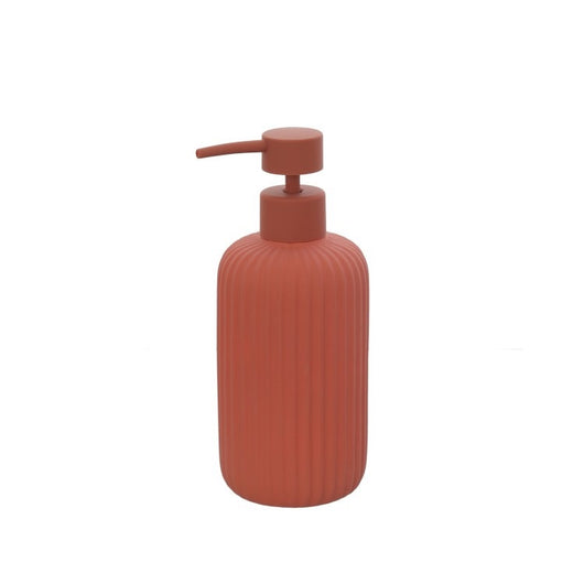 DISPENSER SAPONE COLOR ROSSO MATTONE.