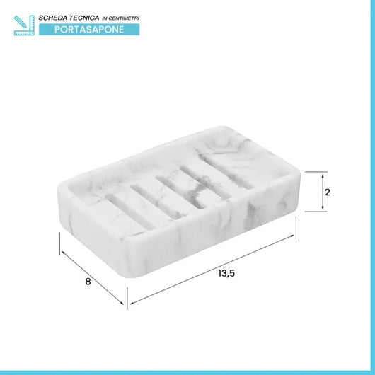 PORTASAPONE MARMO IN POLIRESINA.