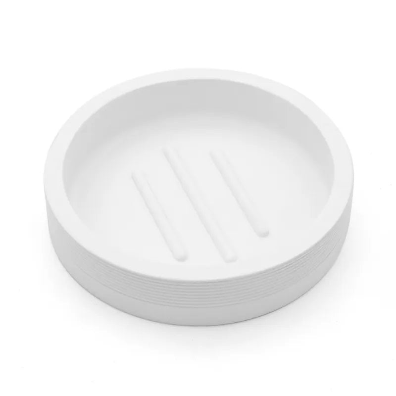 PORTASAPONE MARIKA BIANCO IN POLIRESINA.