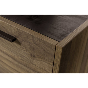 SCRIVANIA ANG. DAVINCI 172X144XH75CM NOCE BRERA