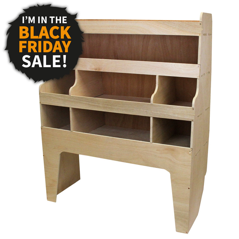 Scaffale per Van VW Transporter SWB T5, T6, T28 e T30 in Compensato Solido