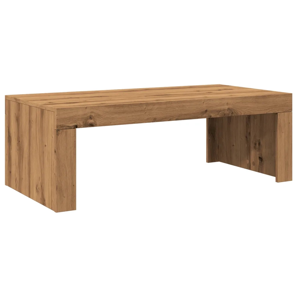 Tavolino salotto | Tavolino da caff¨¨ | Tavolino da Soggiorno Rovere Artigianale 102x50x35 cm in Truciolato