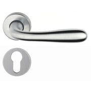 MANIGLIA ALLUMINIO AGNONE C/BOCCHETTA CR SAT- 1,0 pz