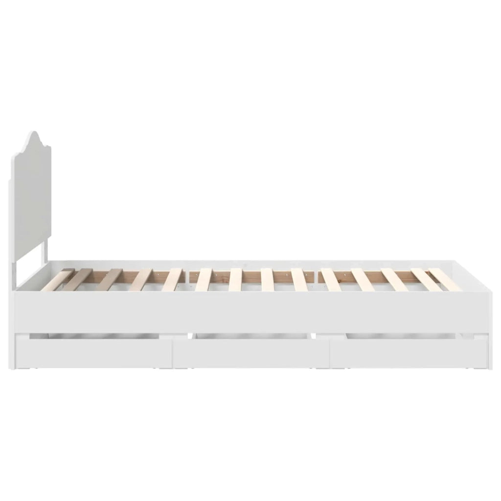 Struttura del letto Bianco 90 x 200 cm Legno Ingegnerizzato